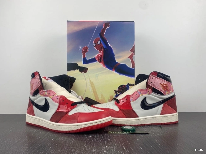 Bmlin shoes OG Spider-Verse DV1748-601 Across Spider-Man Jordan High the 1 0710